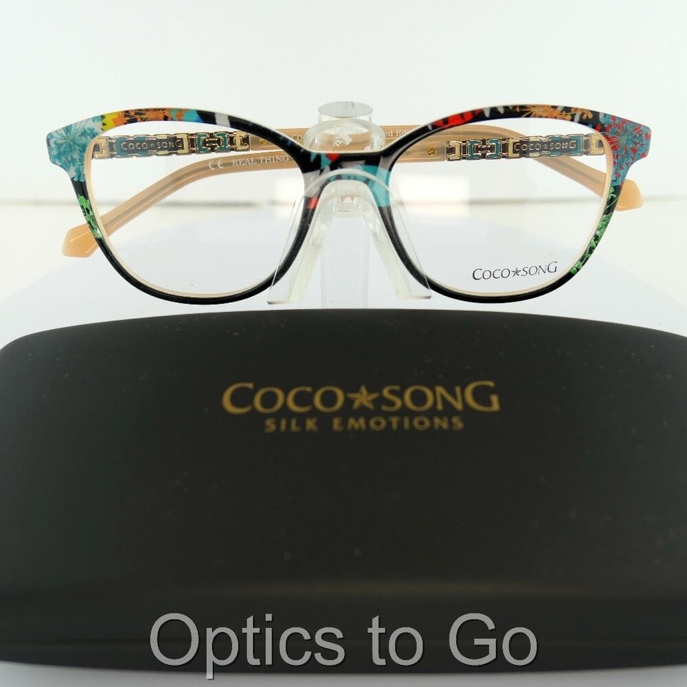 COCO SONG CV 237 (C:1) BLACK /  TEAL  /CREAM  50-17-140 EYEGLASS FRAMES